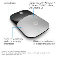 HP Maus Z3700 Kabellos Silber