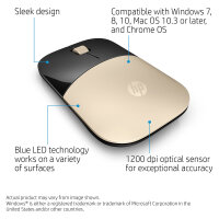 HP Maus Z3700 Kabellos Gold