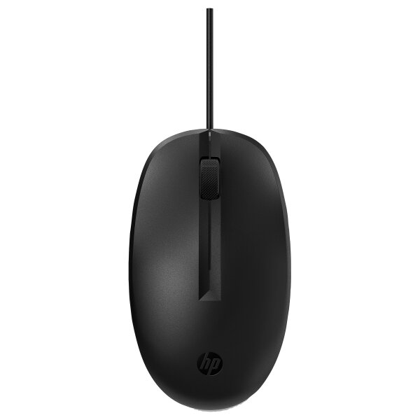 HP Maus 125 Kabelgebunden USB-A 3-Tasten Schwarz