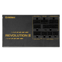 650W Enermax Power Supply 650W Revolution3 80+ Gold Black FULLMOD