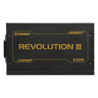 650W Enermax Power Supply 650W Revolution3 80+ Gold Black FULLMOD