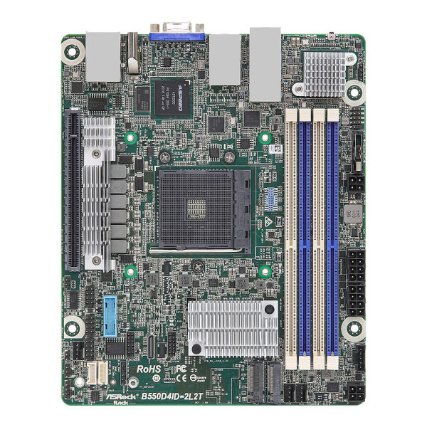ASRock Mainboard B550D4ID-2L2T mini-ITX Sockel AM4 Single
