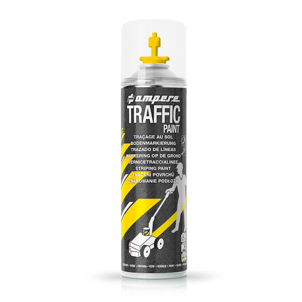 AMPERE TRAFFIC PAINT® Bodenmarkierspray Hochdeckend 500 ml gelb Spraydose