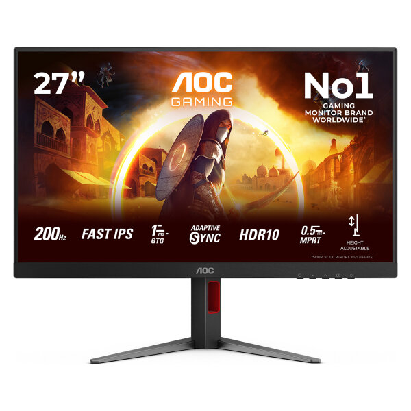 68,6cm (27") 27G4HA 16:09 2xHDMI+DP IPS black/red