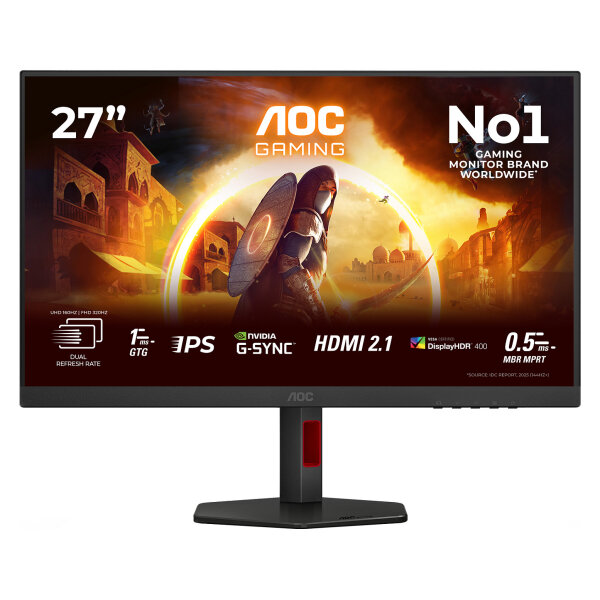 68,6cm (27") U27G4R 16:09 2xHDMI+DP+USB IPS bl./red