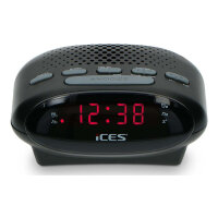LENCO ICR-210 FM-Uhrenradio & Radiowecker. schwarz