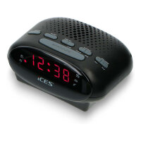 LENCO ICR-210 FM-Uhrenradio & Radiowecker. schwarz