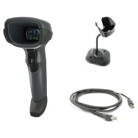 Zebra Barcode-Scanner DS4608-SR Kit 2D USB RS232 inkl. USB-Kabel und Standfuß