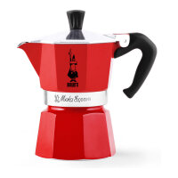 Bialetti Mokka-Express Kanne 3 Tassen Passion Red