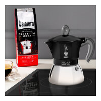 Bialetti Mokka-Kanne 0,9 l Moka Induktion *schwarz*
