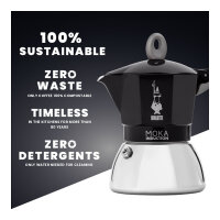 Bialetti Mokka-Kanne 0,9 l Moka Induktion *schwarz*