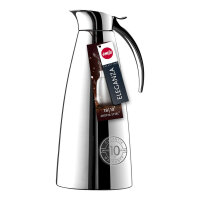 Emsa 502489 Isolierkanne, Edelstahl, 1 Liter, Easy Open Verschluss, Eleganza