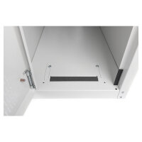 PC Schrank für Computergehäuse Glastür Digitus. inkl. Castorgruppe. Farbe Grau RAL 7035
