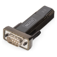 DIGITUS Adapter USB2.0/A -> seriell D-Sub9 St/St + 0.8m Kab retail