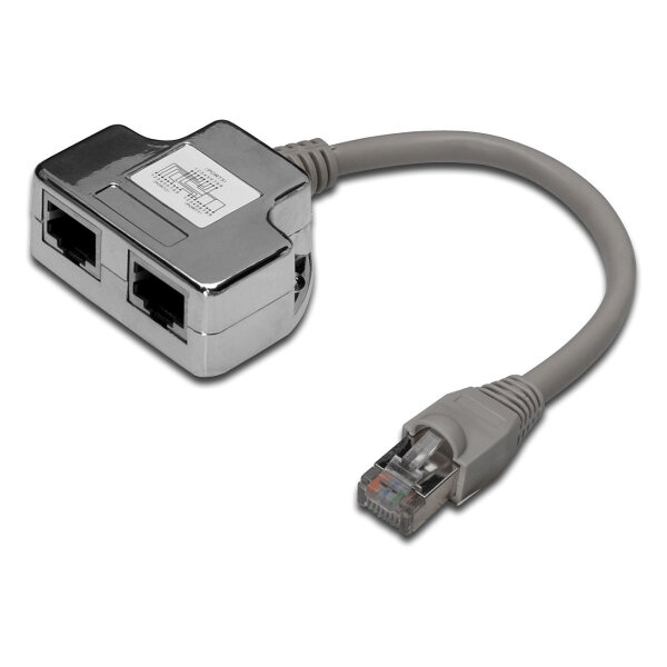 Splitter Digitus RJ45 Cat5e 1->2