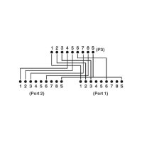Splitter Digitus RJ45 Cat5e 1->2
