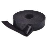Klettband 20mm breit 10m Rolle schwarz
