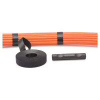 Klettband 20mm breit 10m Rolle schwarz