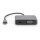 Adapter DIGITUS mini DP + VGA Adapter 20cm 4K/30Hz Silber Aluminium Gehäuse