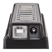 MANHATTAN USB-HUB 10-Port USB 2.0 Desktop Hub schwarz