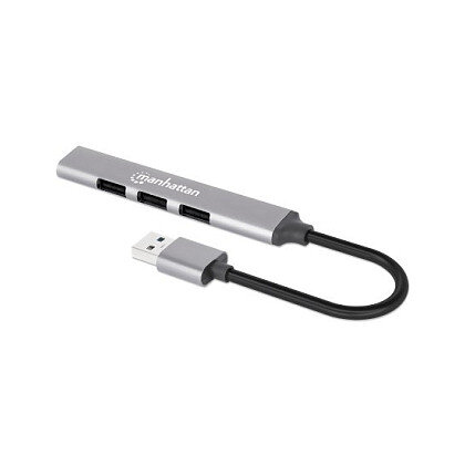 MANHATTAN 4Port USB-A Hub 3x480Mbit/s 1xGbit/s USB-A Stecker