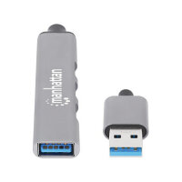 MANHATTAN 4Port USB-A Hub 3x480Mbit/s 1xGbit/s USB-A Stecker