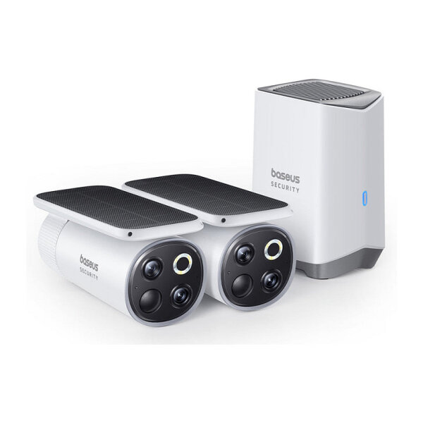 Baseus Security S1 Pro Outdoor Dual 3K 2-Cam Kit (weiß)