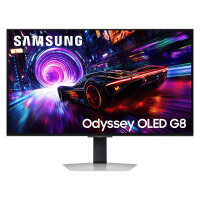 81,3cm/32" (3840x2160) Samsung Odyssey OLED G8 G81SF 16:9 4K OLED 0,03ms 240Hz HDMI 2.1 DisplayPort 1.4 USB-B USB-A VESA HDR FreeSync G-Sync Silvr