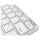 INCA Tastatur IBK-569BT BT 3.0 ultradünn, Multimedia, 10m silver