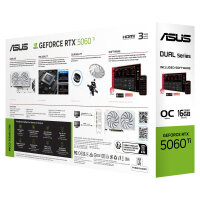 RTX 5060TI 16GB Asus DUAL GDDR7 white