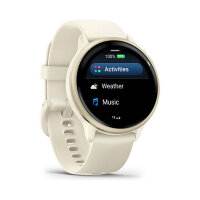 Garmin vivoactive 6 bone/lunargold alu
