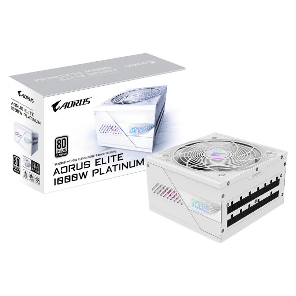 1000W GIGABYTE AORUS ELITE AE1000PM PG5 80+ Platinum White