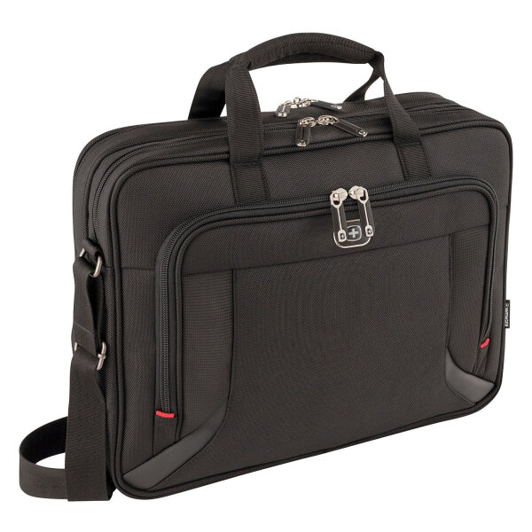 WENGER Prospectus Notebook Tasche fuer 35,8 bis 39,6cm 14,1 bis 15,6Zoll Toploader Tablet Laptop schwarz