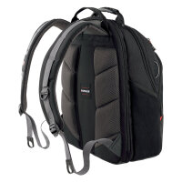 WENGER Legacy Notebook Rucksack fuer 35,8 bis 39,6cm 14,1 bis 15,6Zoll Tablet, Laptop schwarz grau