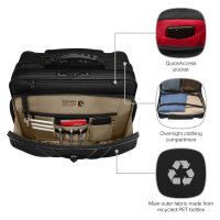 WENGER Legacy Black Series 39,62cm 15,6Zoll Wheeled Laptop Case w Tablet Pocket Black
