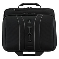 WENGER Legacy Black Series 39,62cm 15,6Zoll Wheeled Laptop Case w Tablet Pocket Black