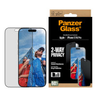 PanzerGlass 2-Way Privacy Schutzglas iPhone 17/16 Pro UWF