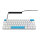 Sharkoon Gaming Tastatur Skiller SGK50S4 Gen2 PBT wei-gel DE