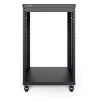 Universal 19-Zoll Equipment Rack mit Rollen, 16HE