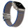 Premium Armband für Apple Watch, Grau/Blau, 44mm, 45mm, 42mm (Series 1/2/3), 49mm, 46mm, GA-MAG-BNDA-P-CGBL