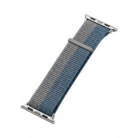 Premium Plus Armband für Apple Watch, Grau/Blau,...