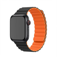 Premium Pro Armband für Apple Watch, Orange/Schwarz,...