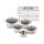 Le Creuset 3-Ply Plus Topfset fünfteilig, silber