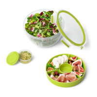 Emsa N1060700 Clip & Go Salatbox rund mit Einsatz und...