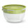 Emsa N1060700 Clip & Go Salatbox rund mit Einsatz und Dressingbox transparent. g