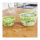 Emsa N1060700 Clip & Go Salatbox rund mit Einsatz und Dressingbox transparent. g
