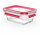 Emsa N10405 Clip & Close Glas Frischhaltedose 0.45 L Transparent/Rot