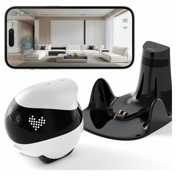 ENABOT EBO Air 2 Haustierroboter 2K Kamera Nachtsicht WLAN App Wei