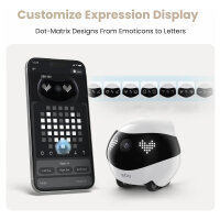 ENABOT EBO Air 2 Haustierroboter 2K Kamera Nachtsicht WLAN App Wei