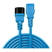 LINDY IEC-Netzverlängerung C14 - C13 blau 2m